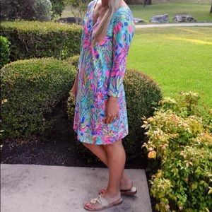Vibrant Lilly Pulitzer tshirt dress, M